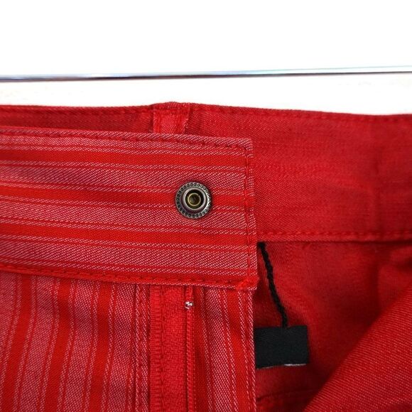 Zac & Rachel Reversible Shorts Red Red Stripe Size 10 NWT - Picture 10 of 15